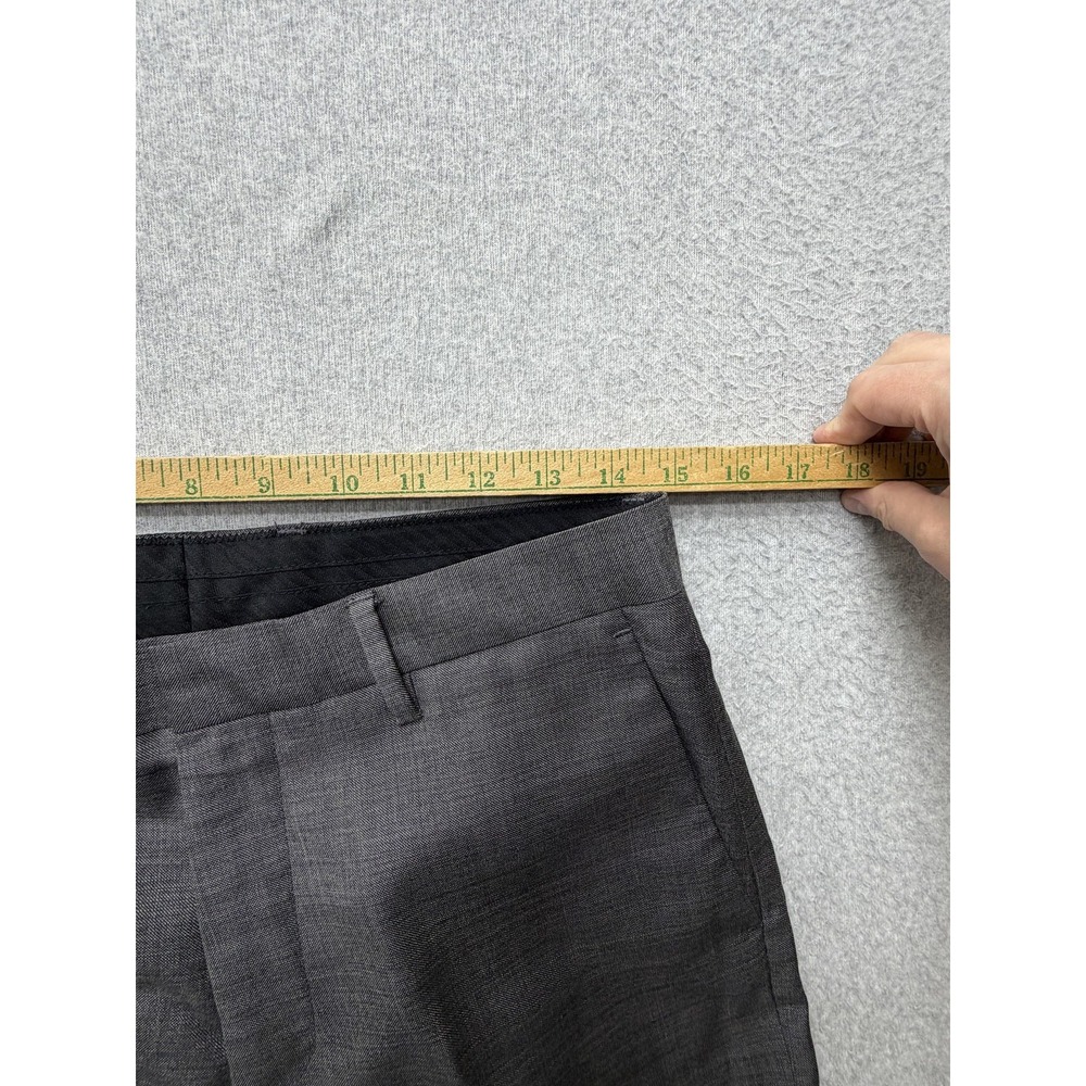 J.Crew Thompson Dress Pants Mens 30x30 Gray Wool Flat Front Lined Office Wear - Picture 7 of 11
